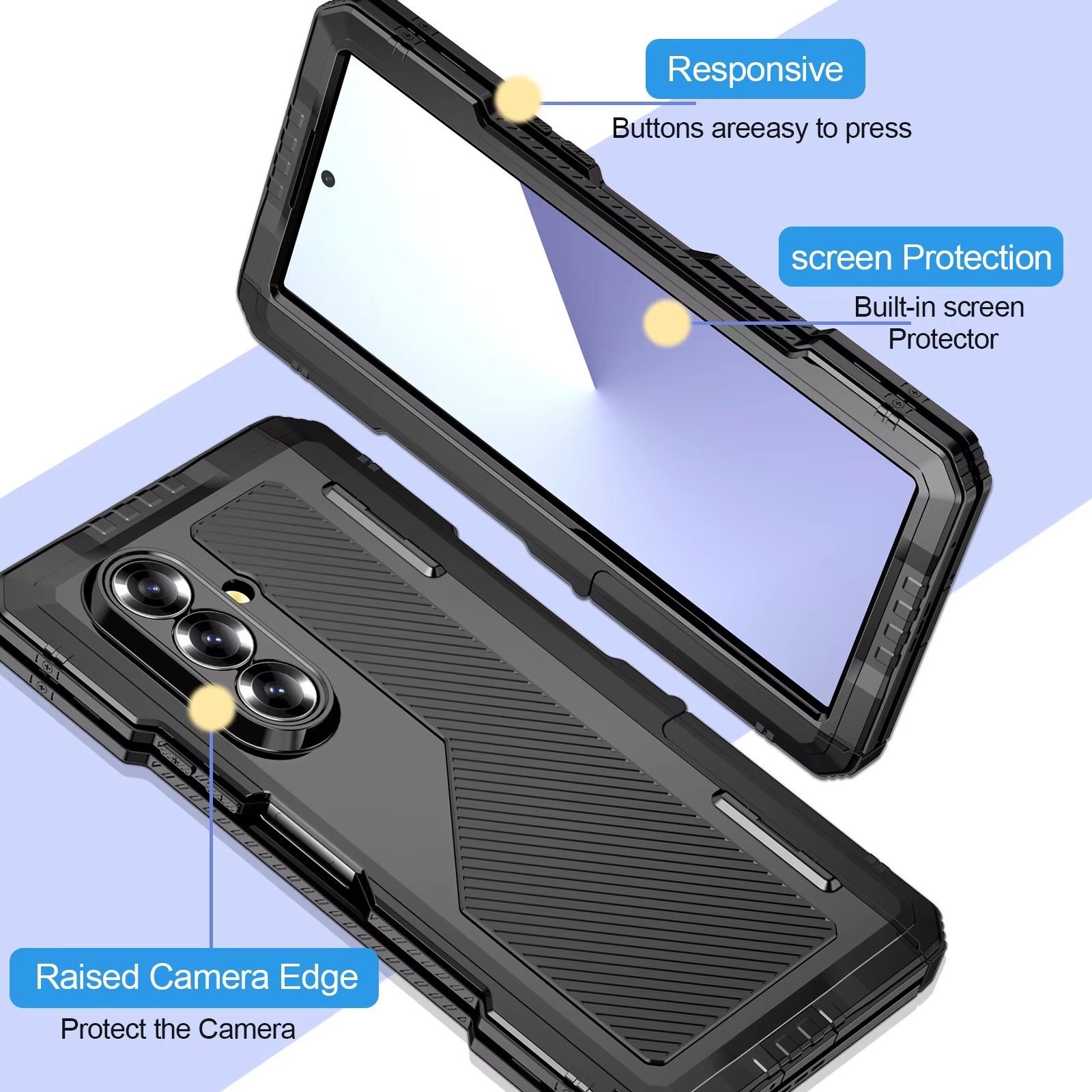 For Saumsung Z Fold 7 6 5 4 Mi - Heavy Duty 360 Full Body Protective Case review and price